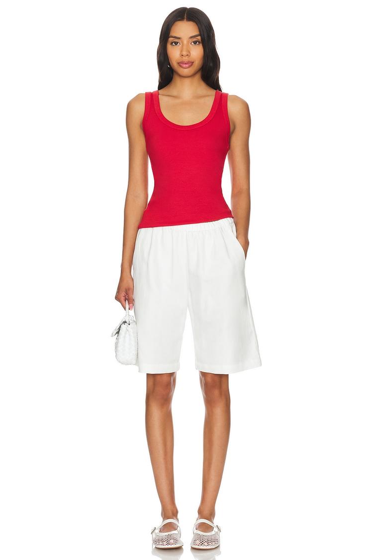 supima rib scoop tank