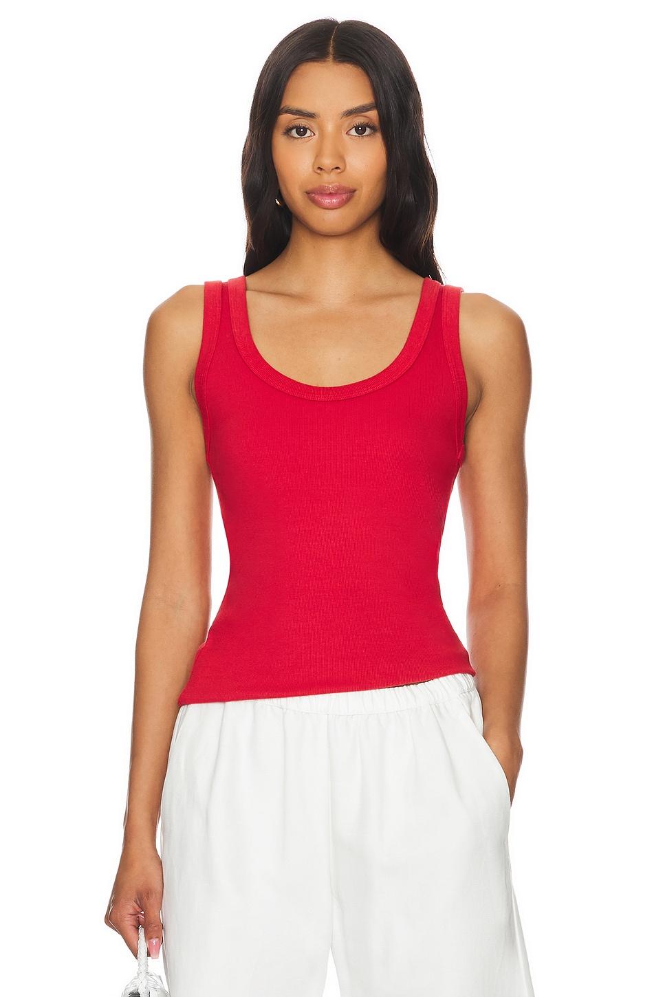 supima rib scoop tank