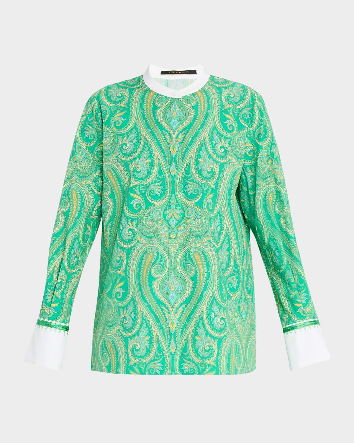 suri paisley-print blouse