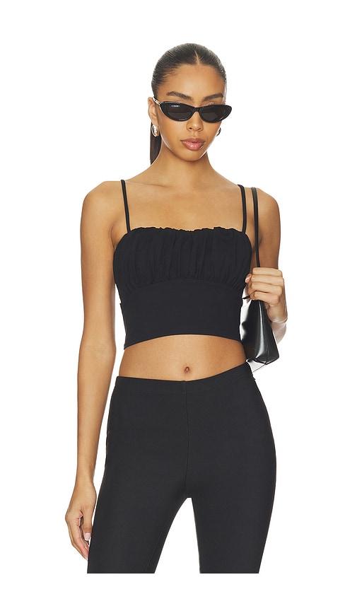 susana monaco bubble tank in black.