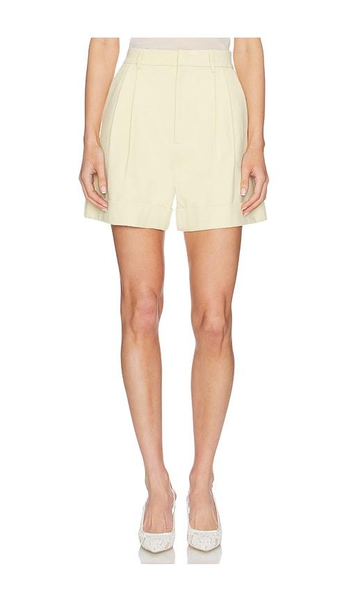 susana monaco double knit cuffed short in cream.