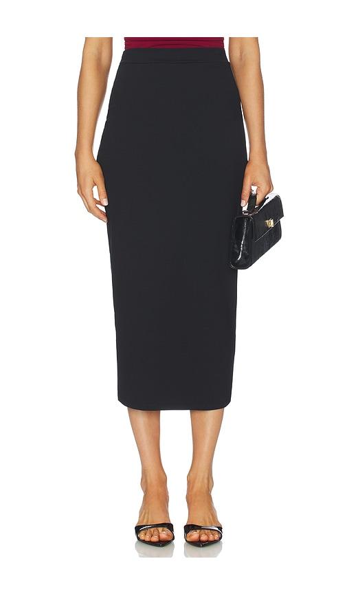 susana monaco fitted skirt in black.