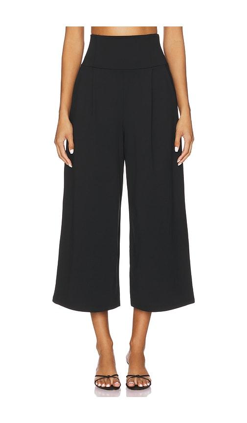 susana monaco high waist pant in black.