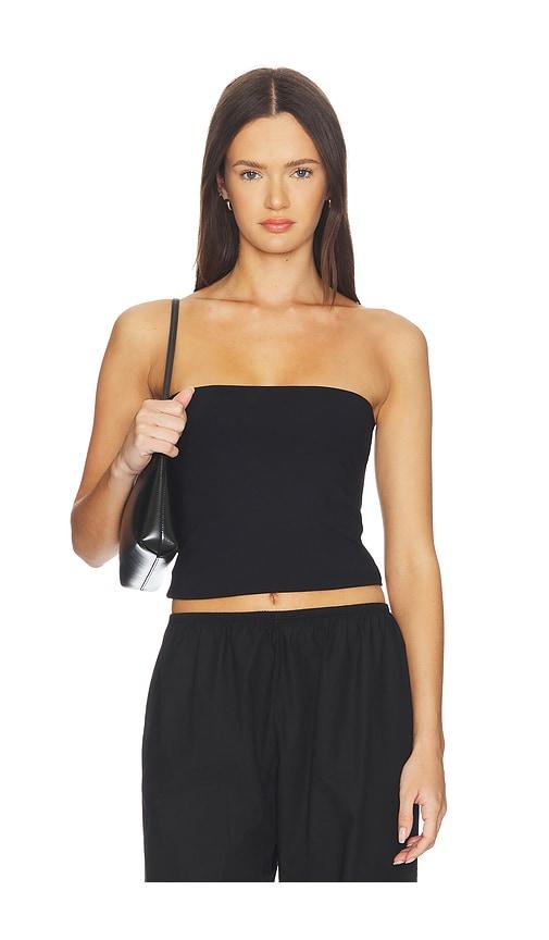 susana monaco tube top 4 in black.