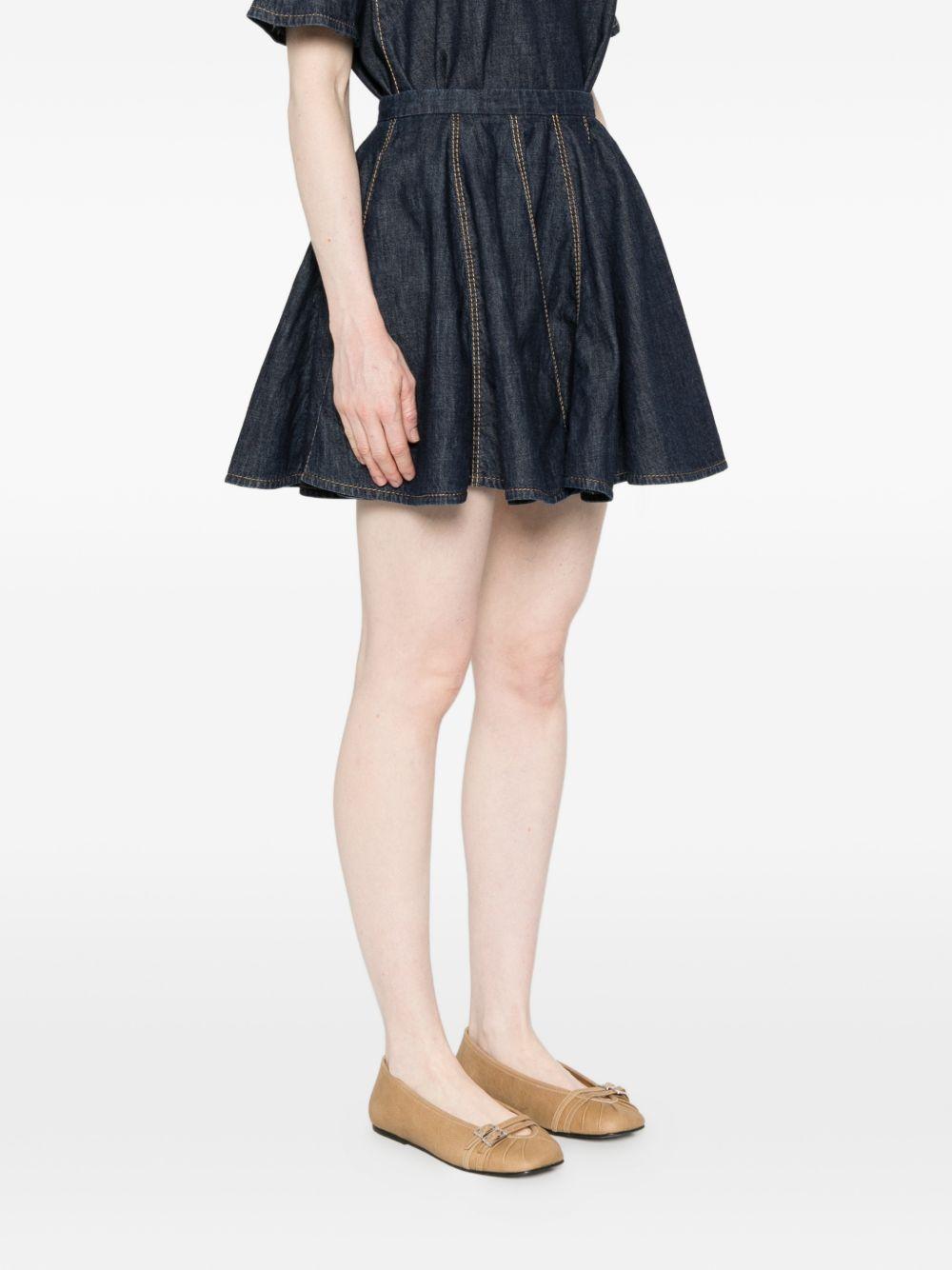 susanne bommer skirts blue cotton - women