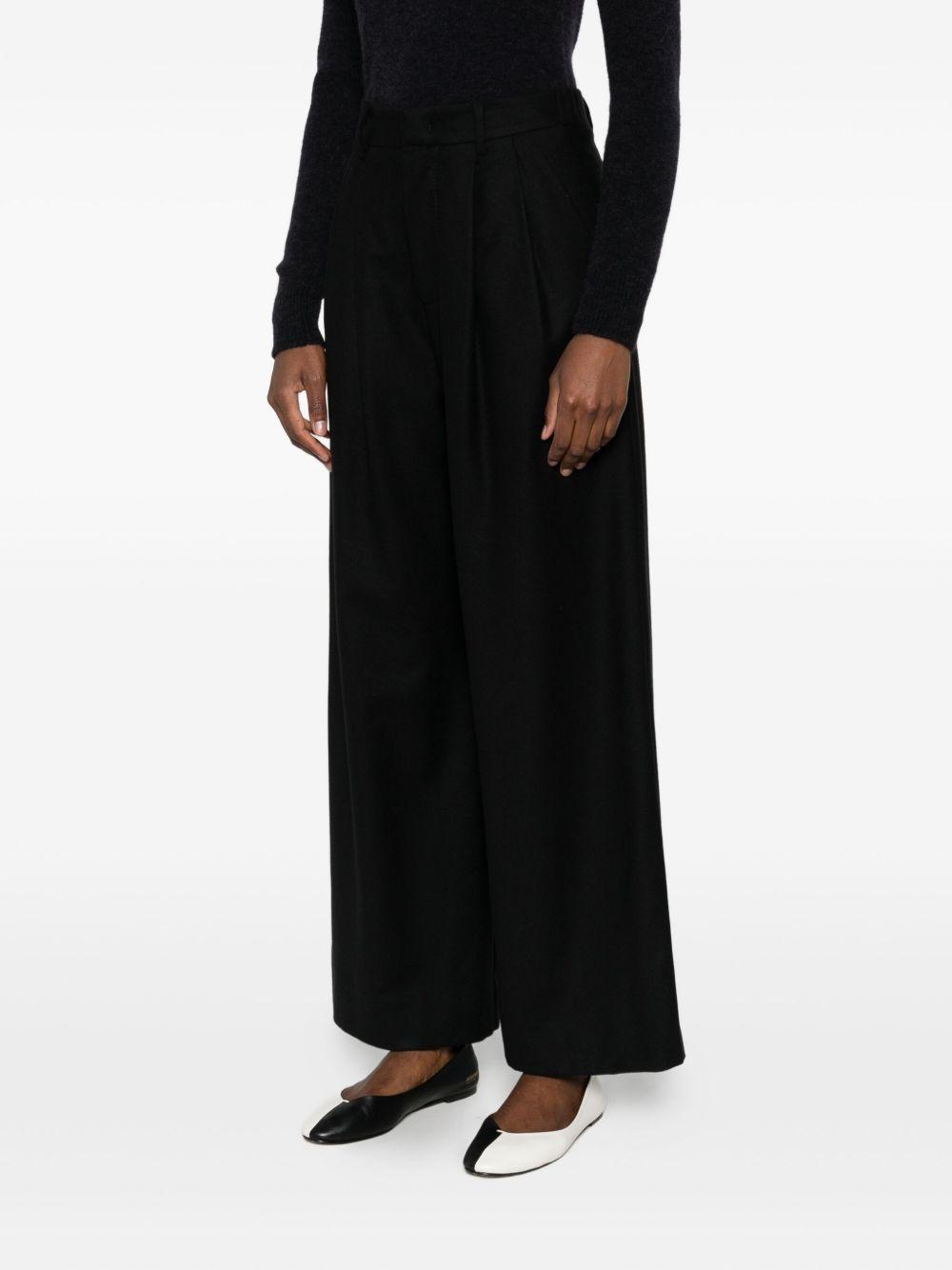 susanne bommer trousers black cotton - women