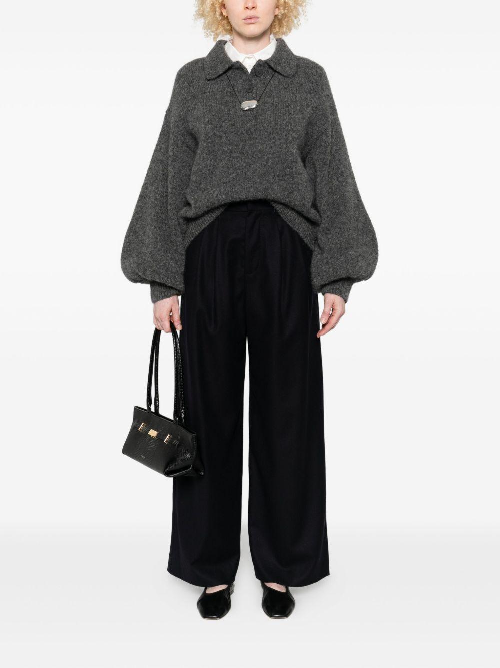 susanne bommer trousers blue silk - women