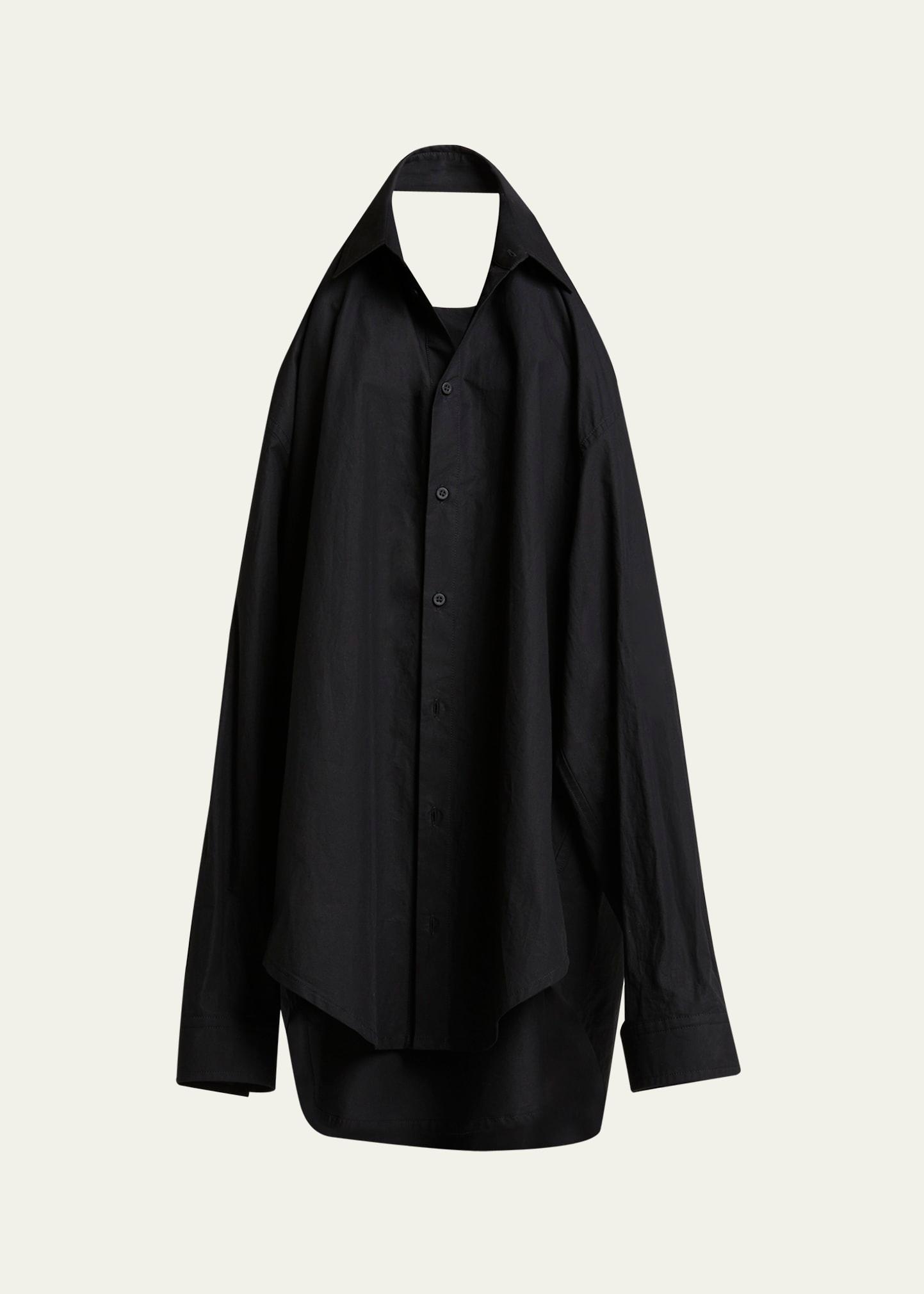 suspended poplin shirtdress