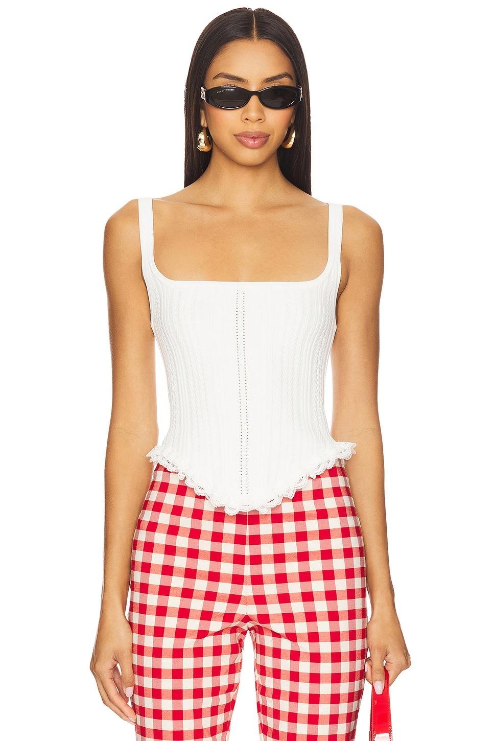 suzy knit corset top