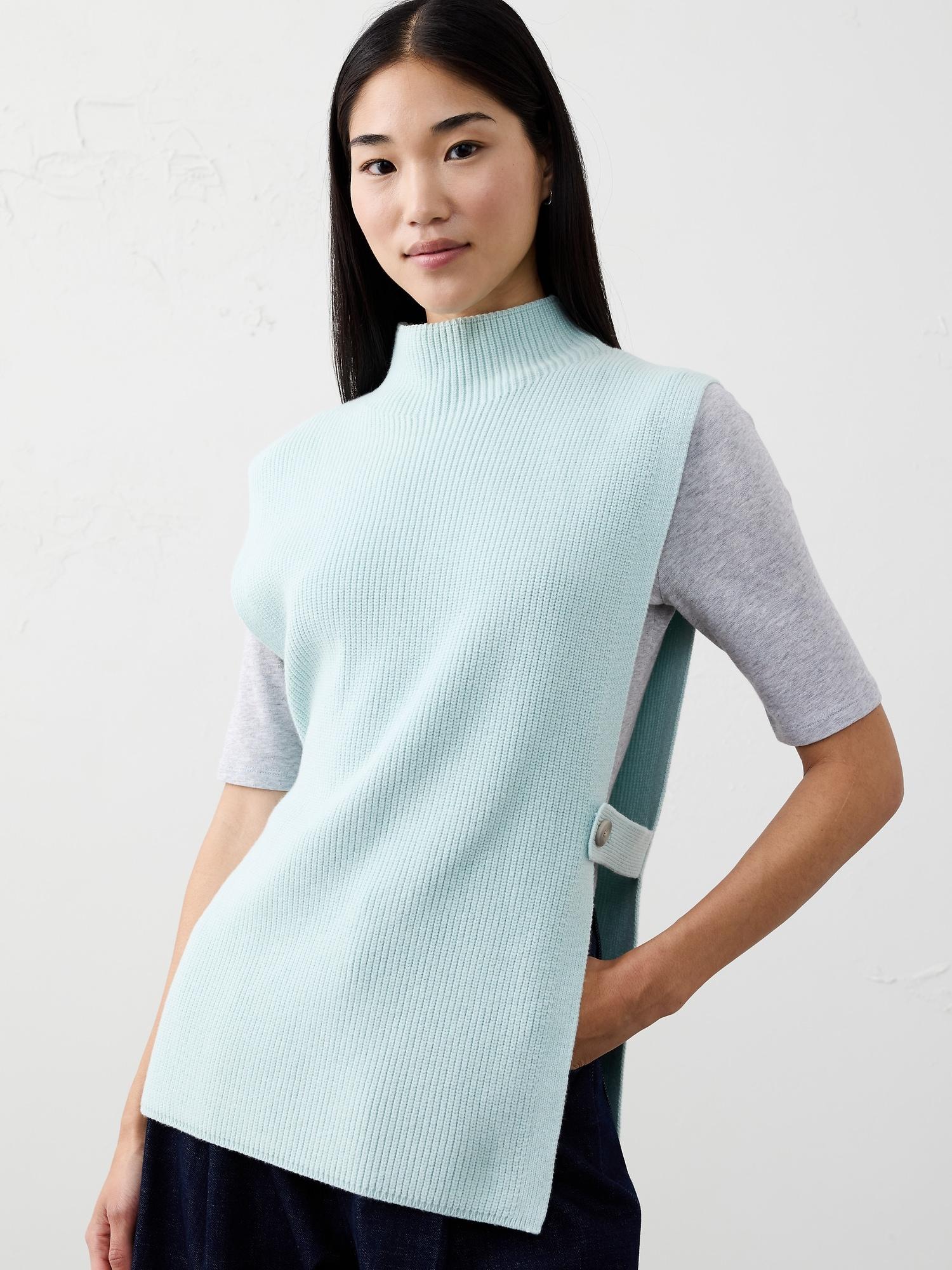 sweater bib poncho