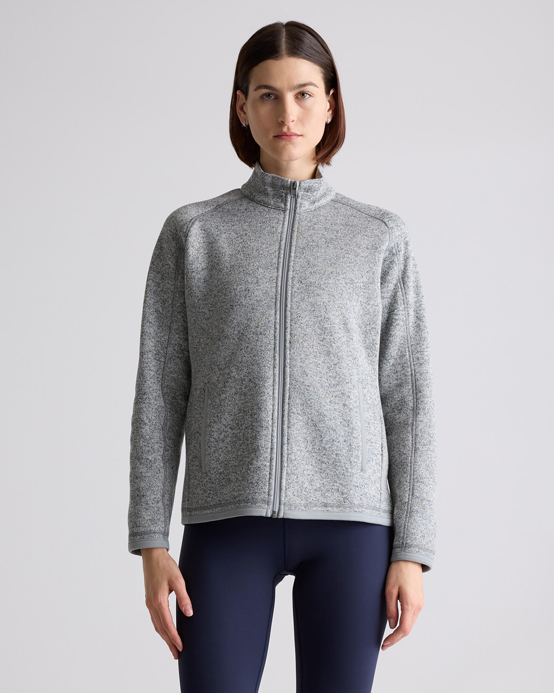 sweater-knit fleece full-zip jacket