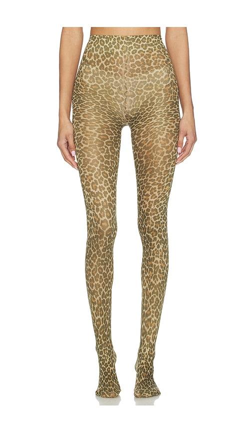 swedish stockings softa leo tights in lemon,brown.