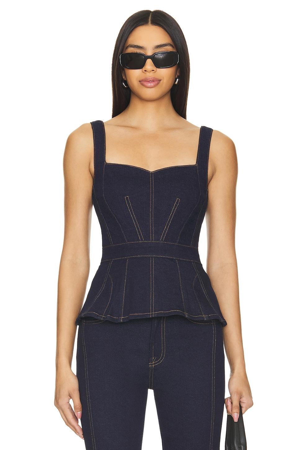 sweetheart seamed top