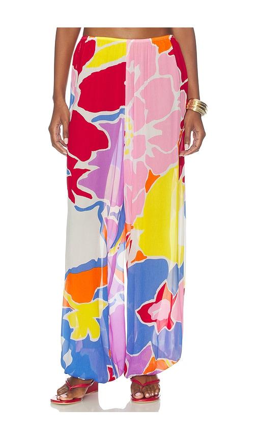 swf balloon pant in red, pink.