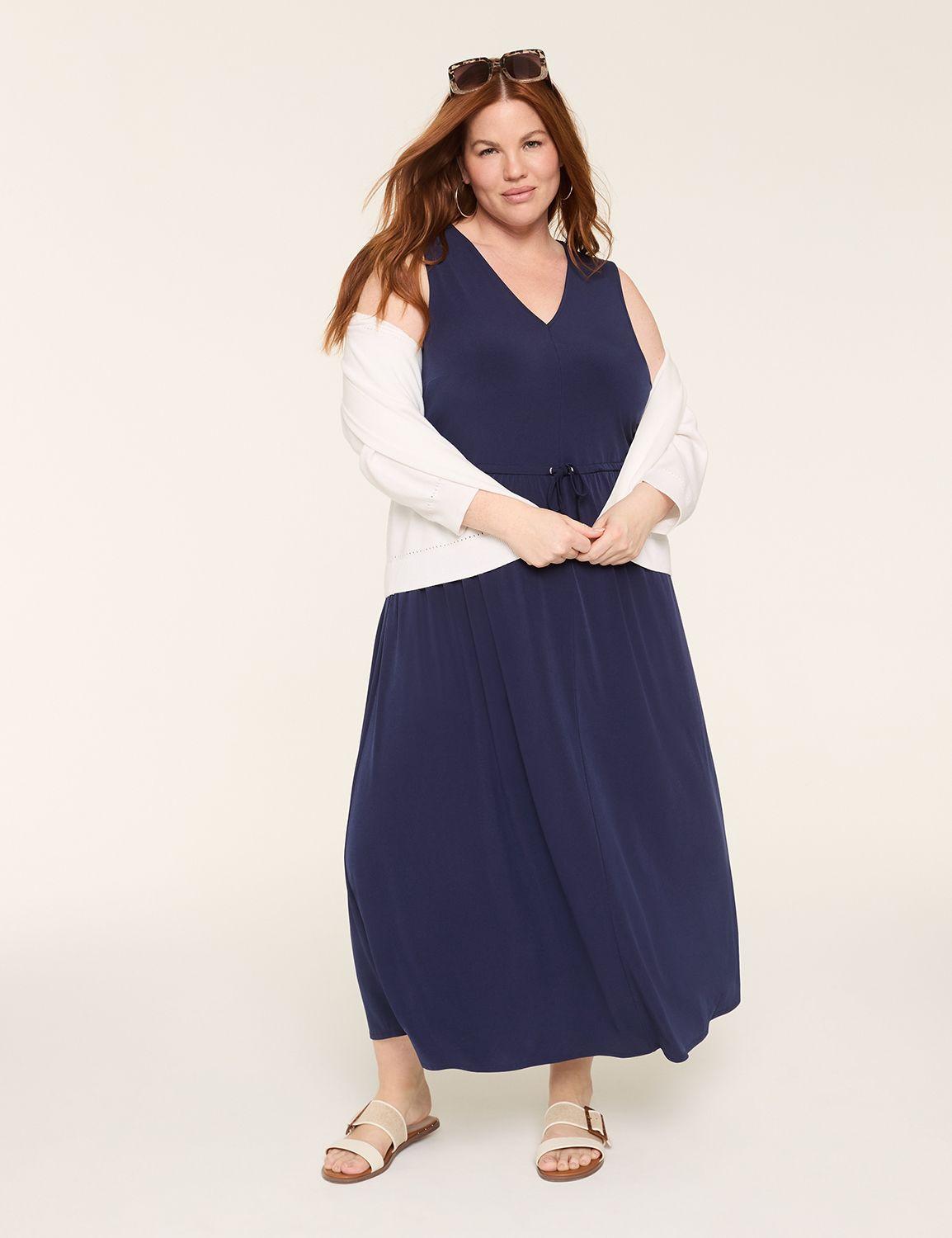 swing tie-waist jersey maxi dress