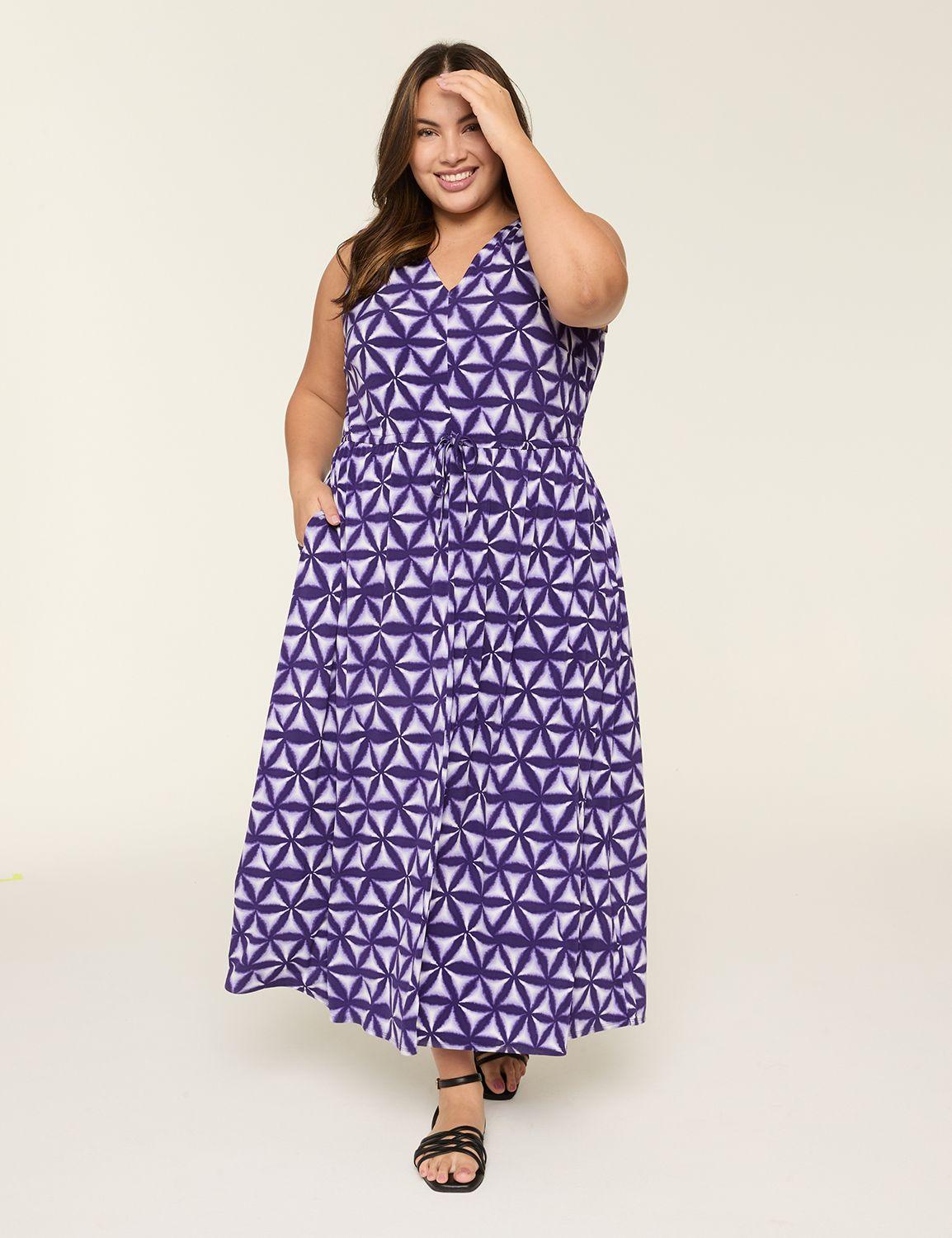 swing tie-waist jersey maxi dress