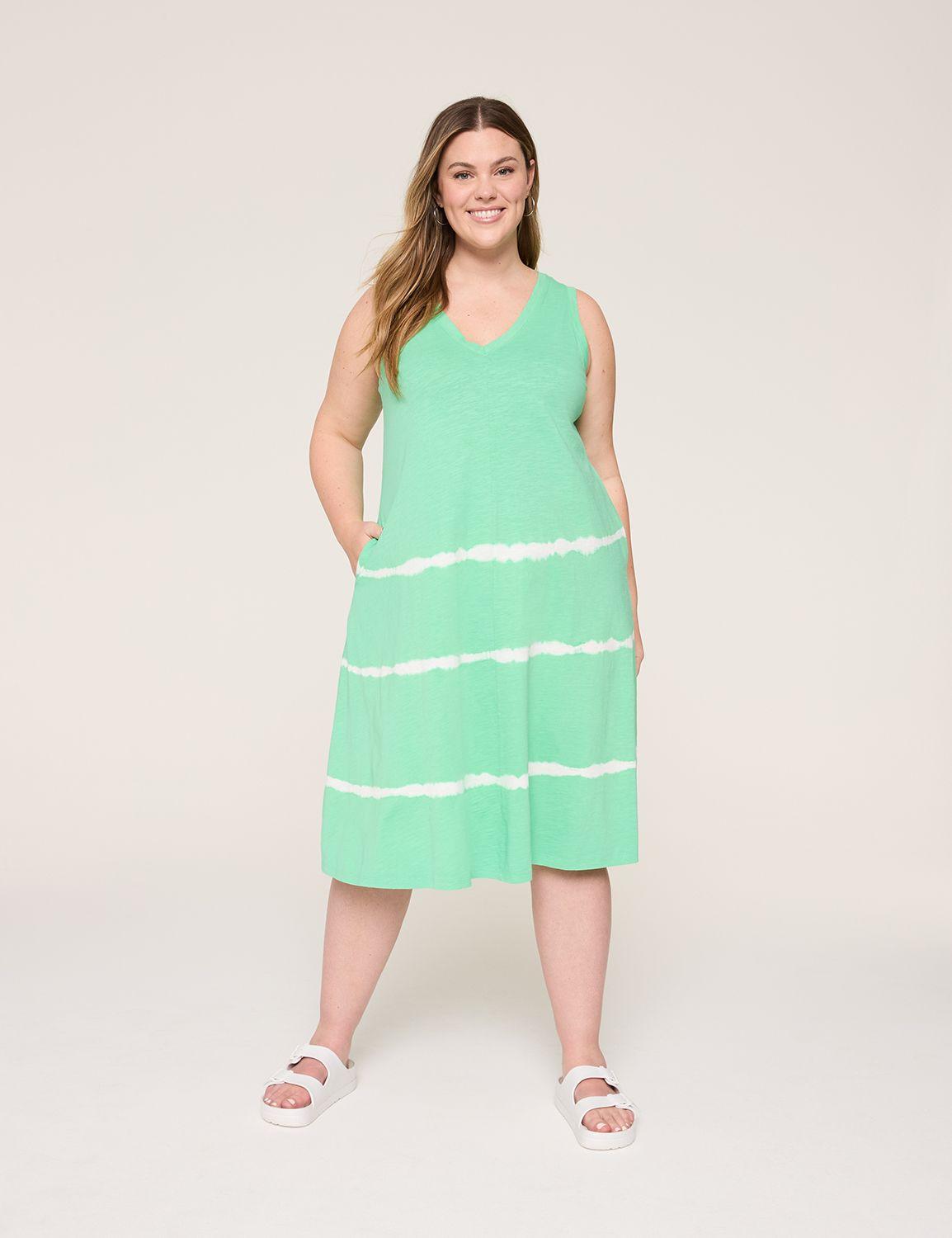 swing v-neck tank dress