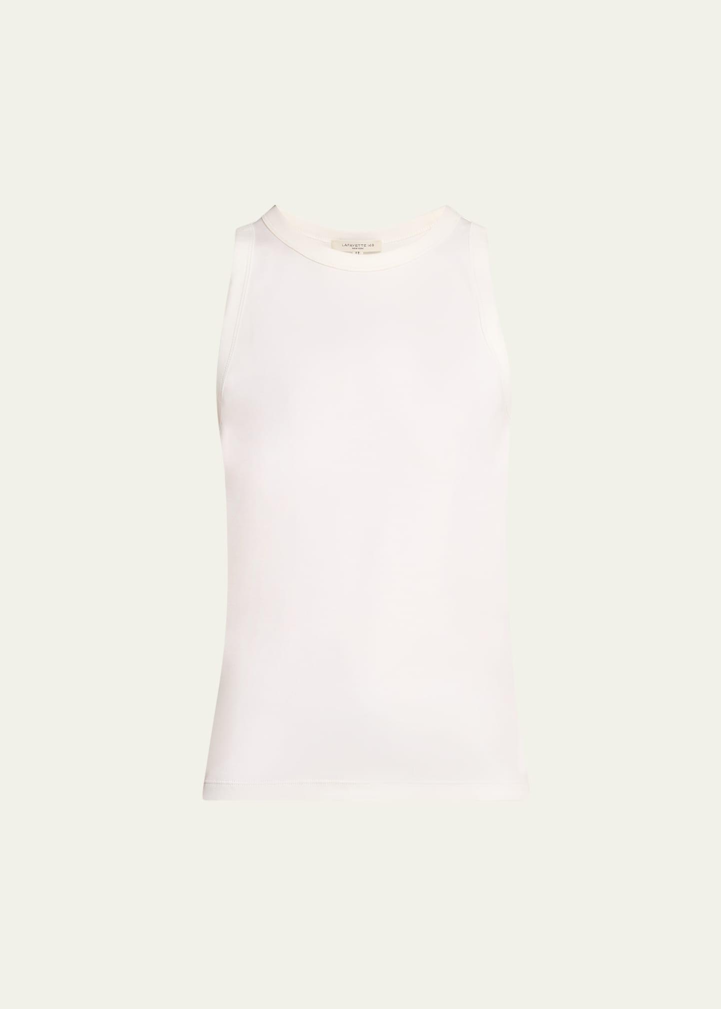 swiss cotton rib racerback tank