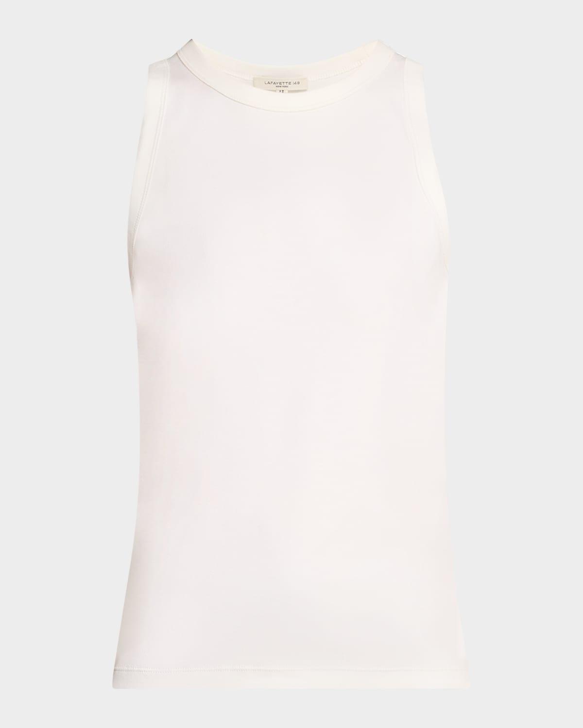 swiss cotton rib racerback tank