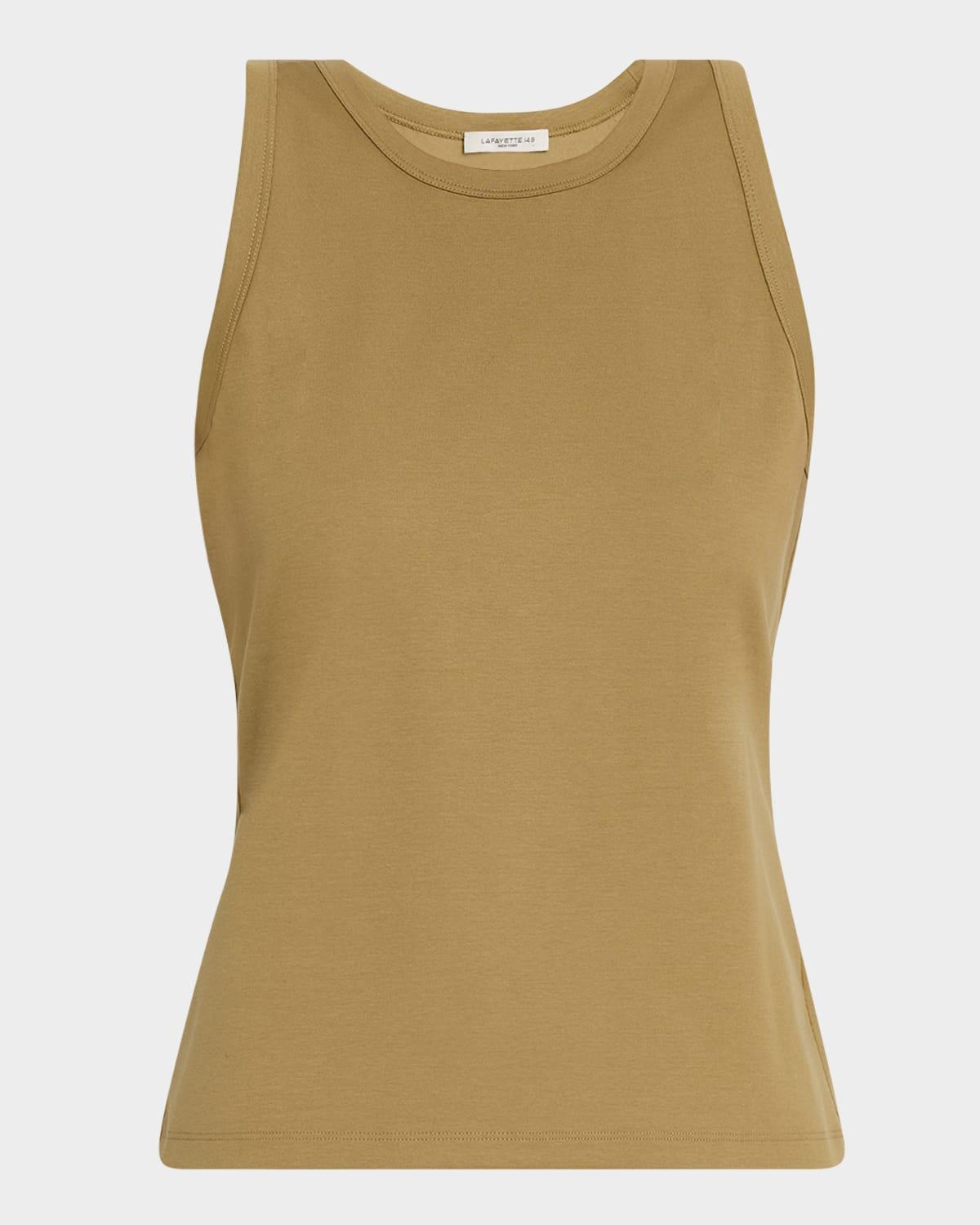 swiss cotton rib racerback tank