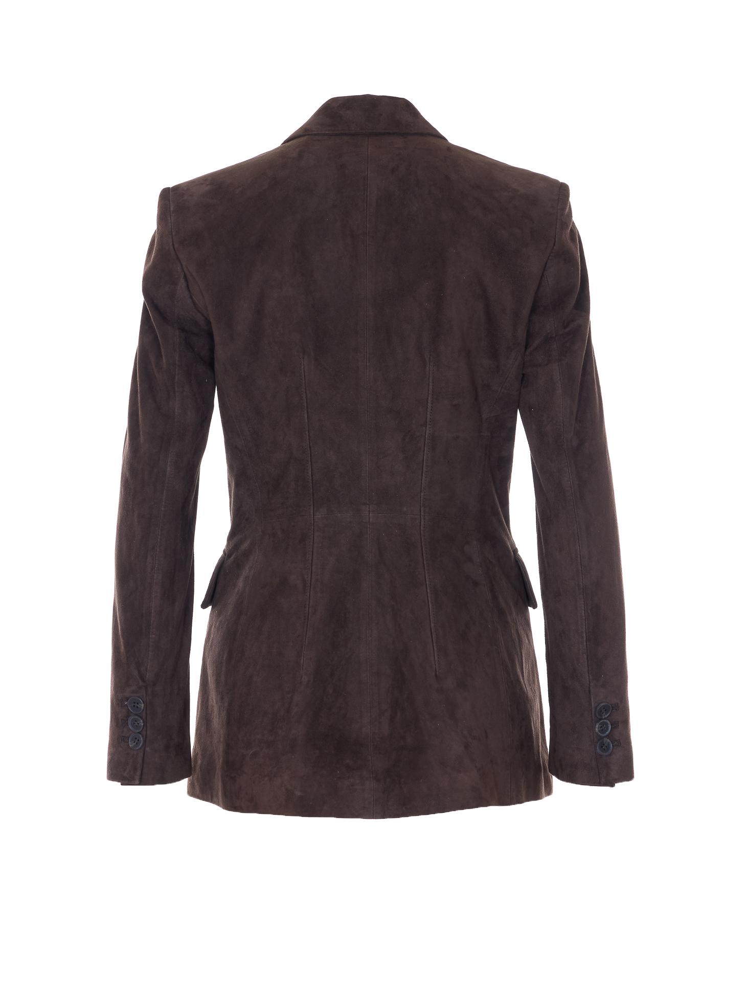 sword jackets brown genuine leather - women
