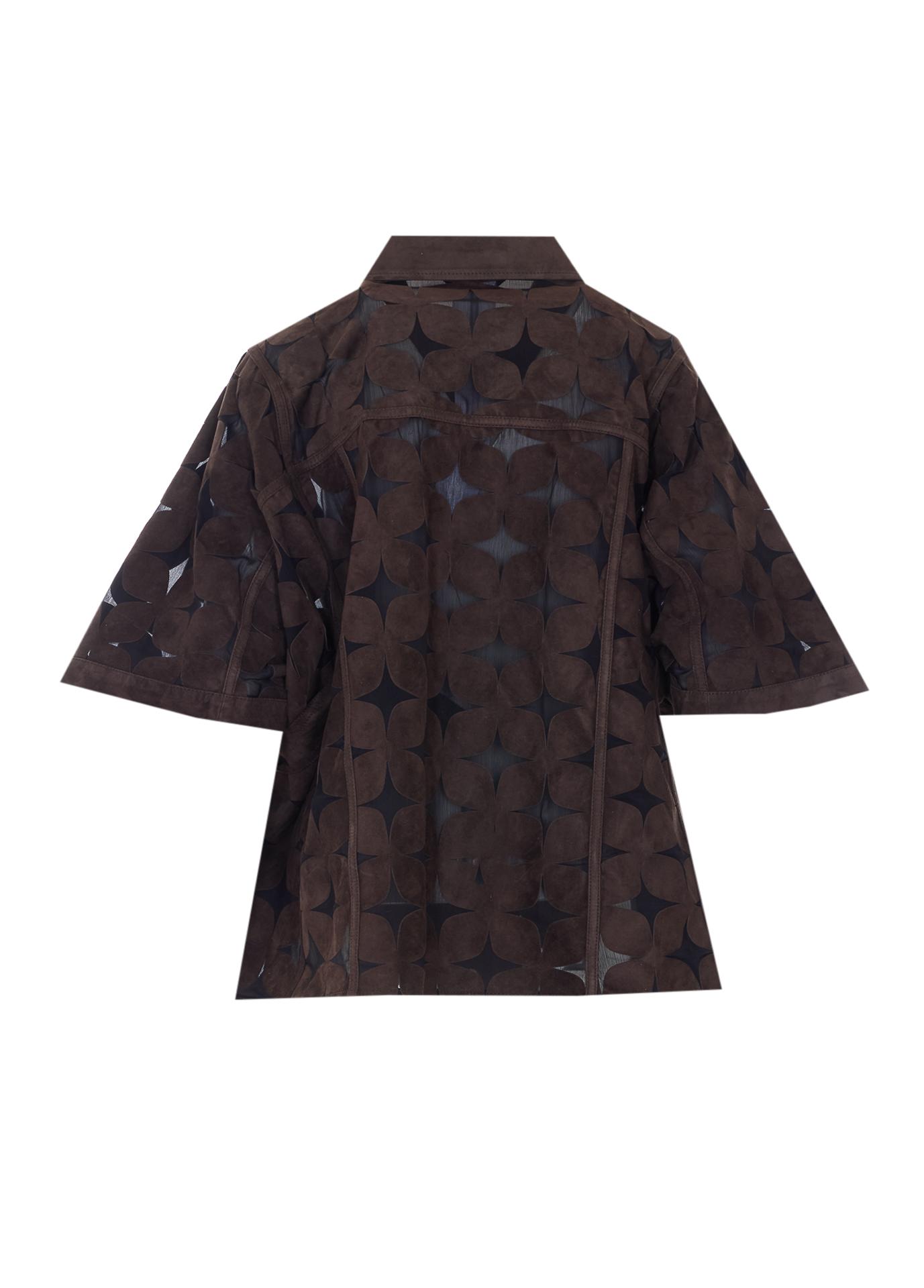 sword jackets brown genuine leather - women