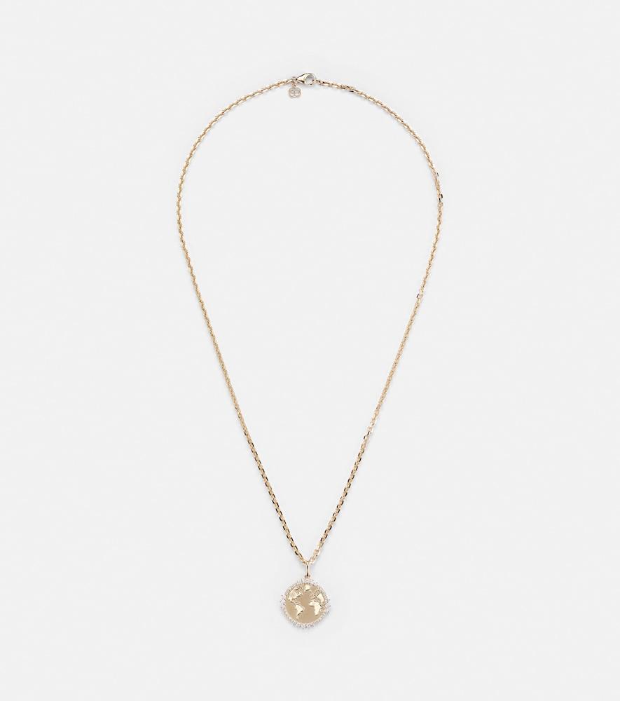 sydney evan world traveler 14kt gold pendant necklace with diamonds
