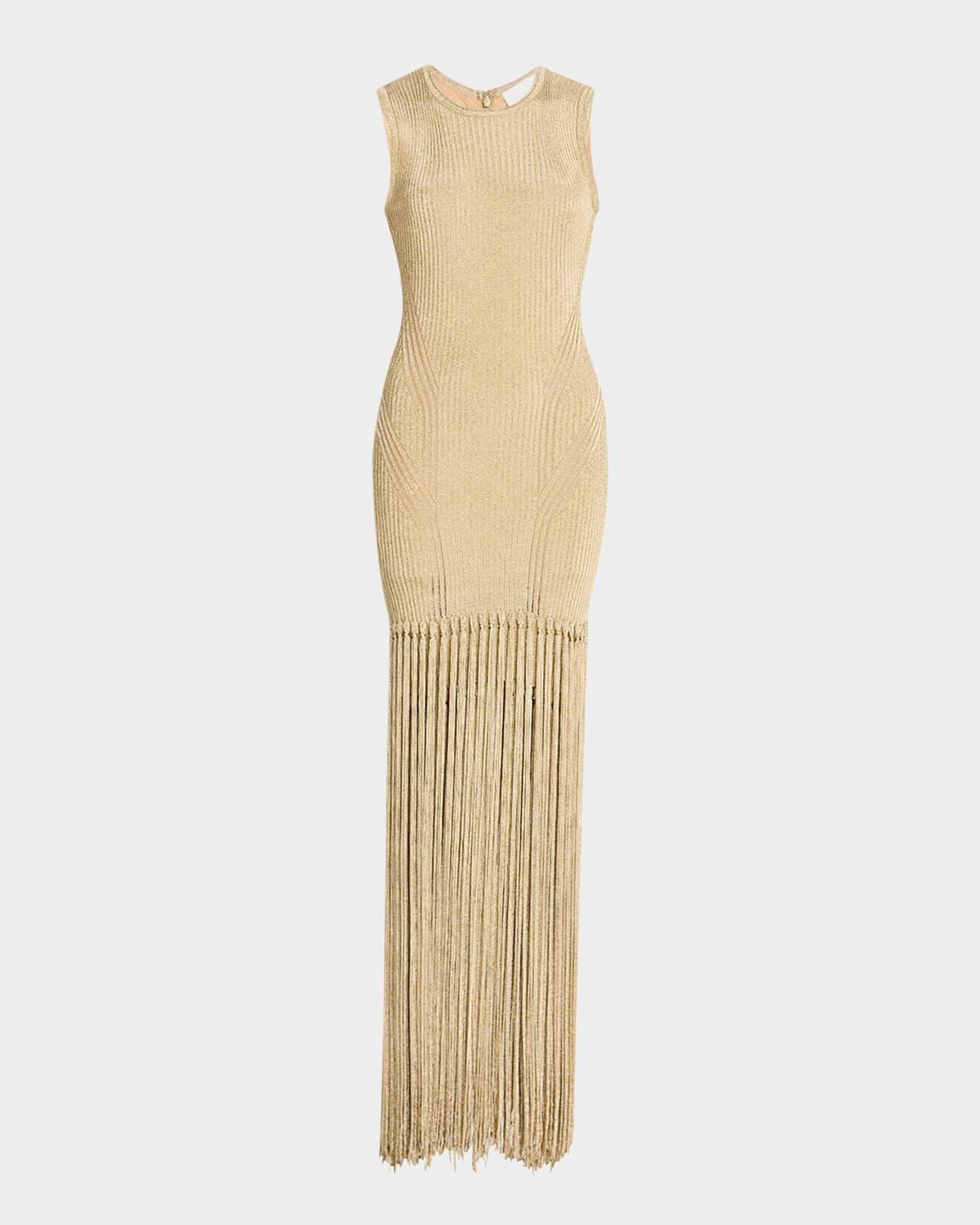 sydney sparkly fringe maxi dress