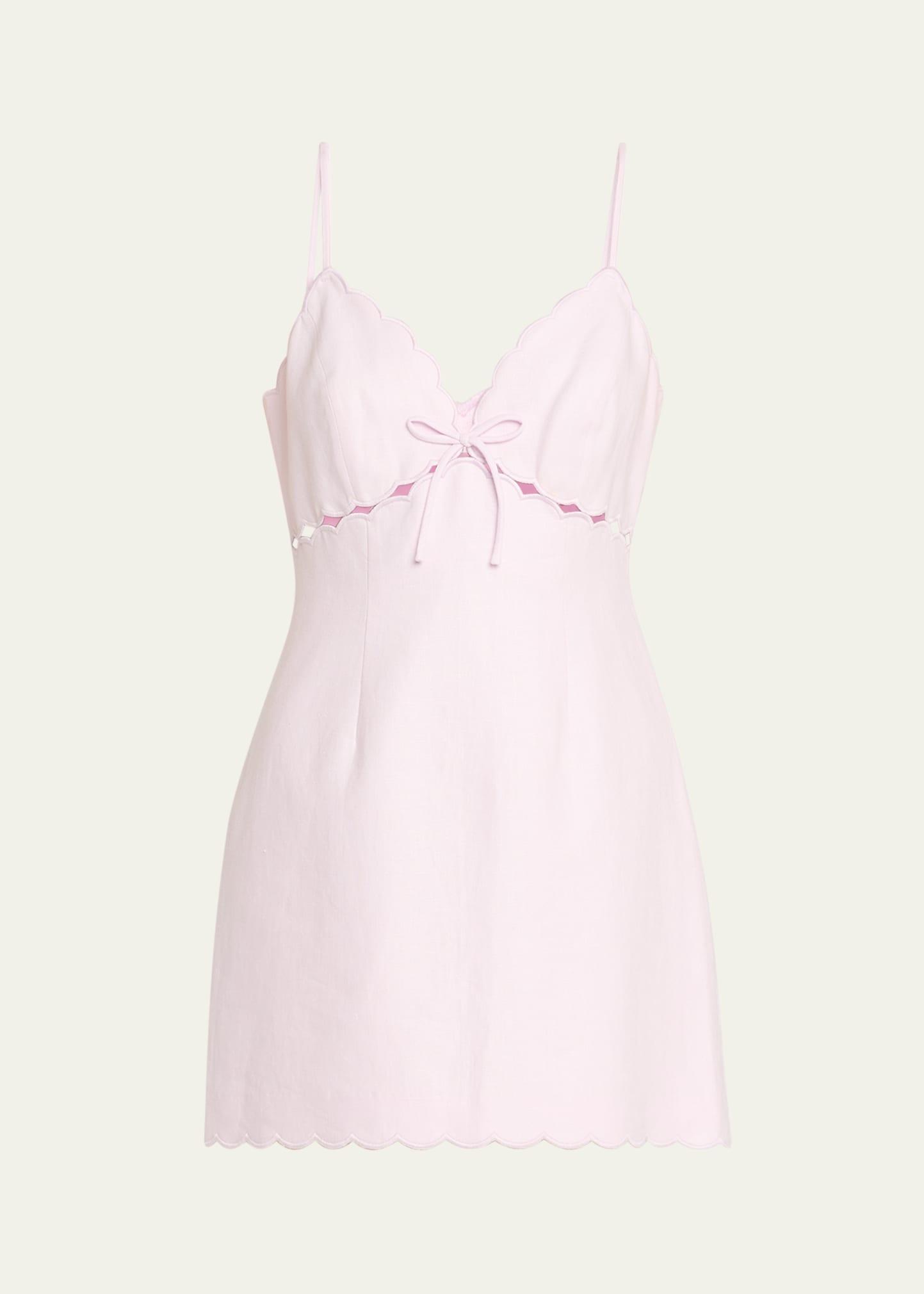 sydow linen mini dress