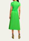 sylvie belted midi dress