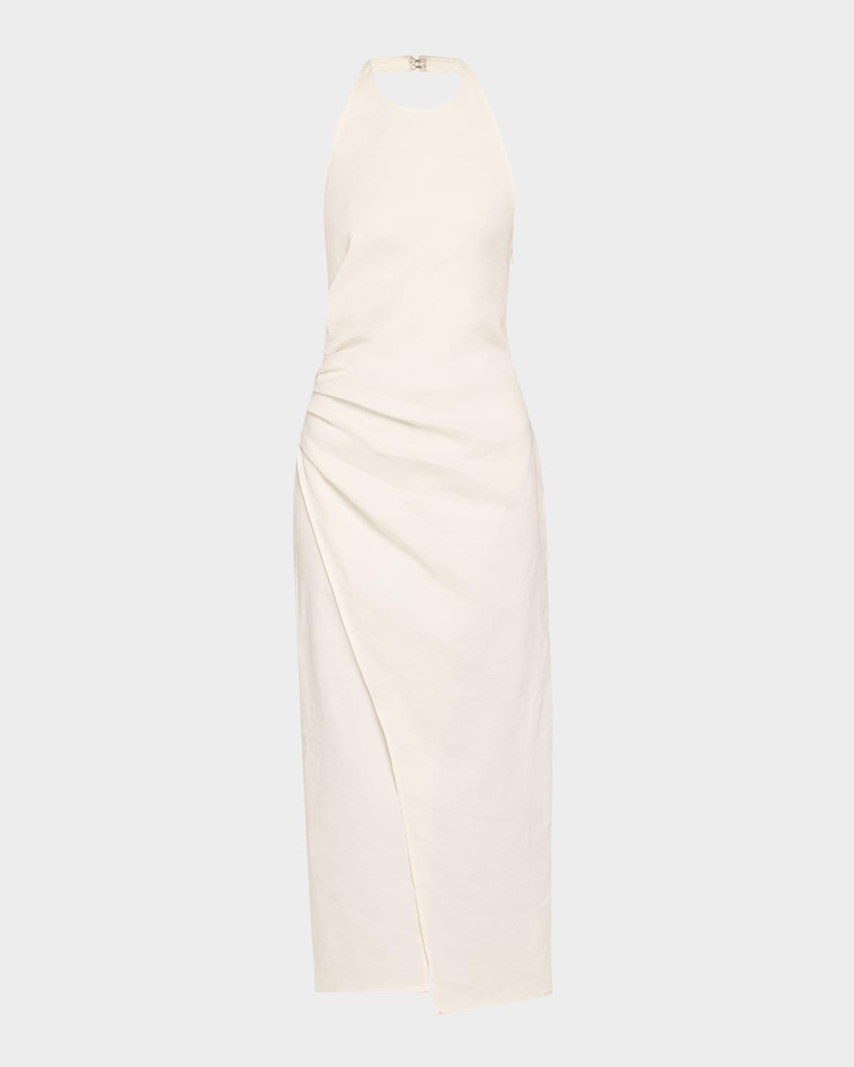 sylvie halter midi dress