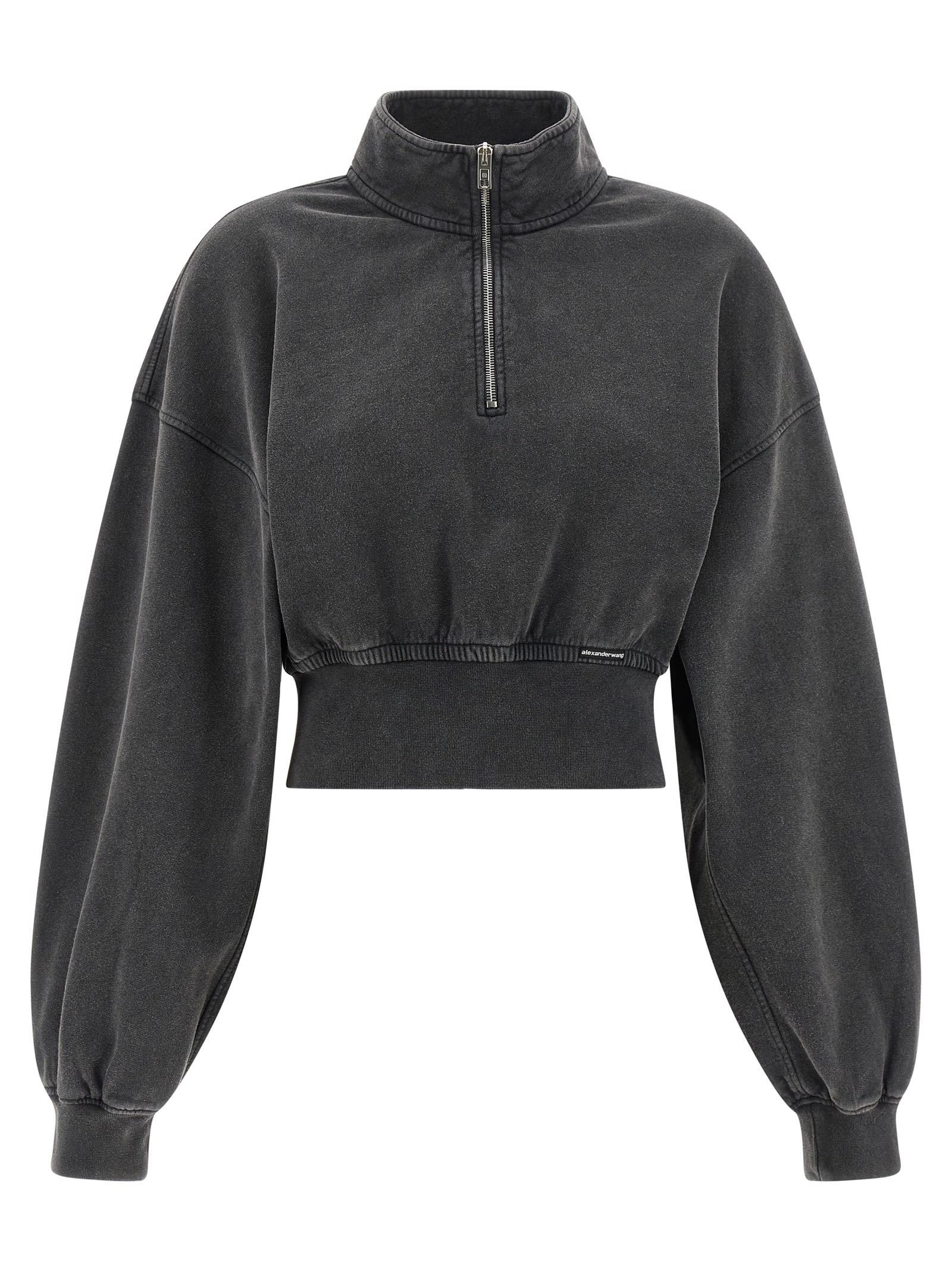 t by alexander wang cropped sweatshirt