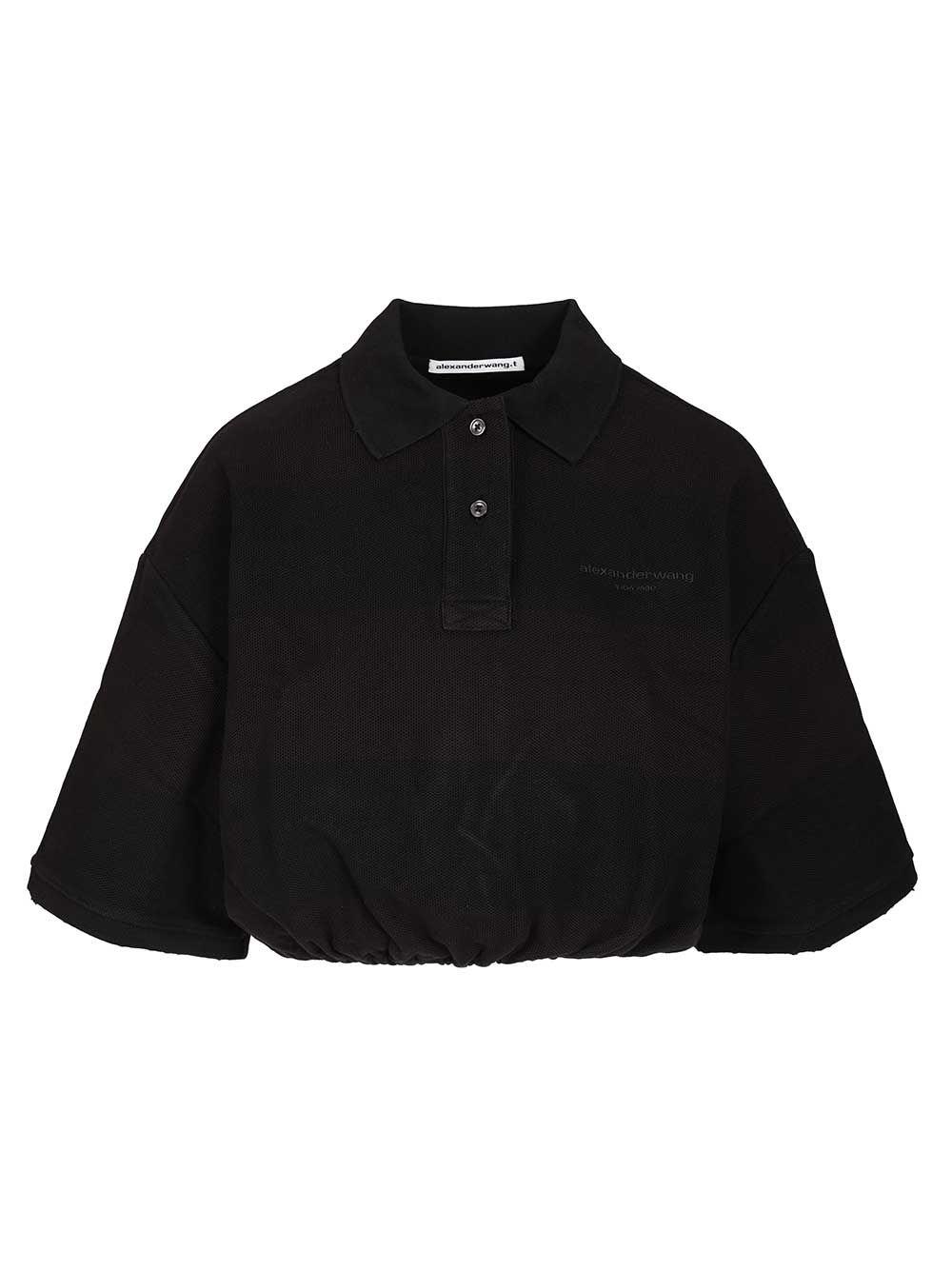 t by alexander wang deconstructed polo shirt