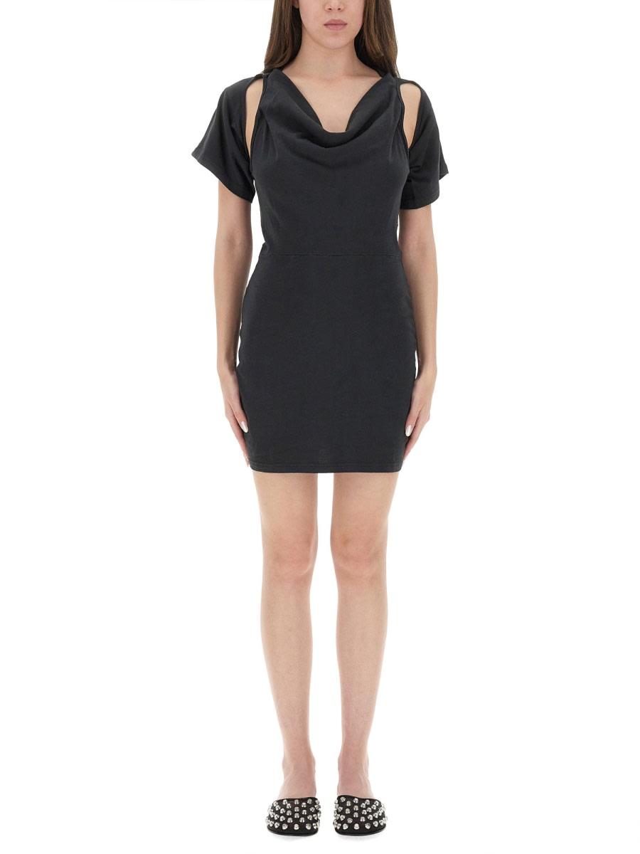 t by alexander wang deconstructed short dress