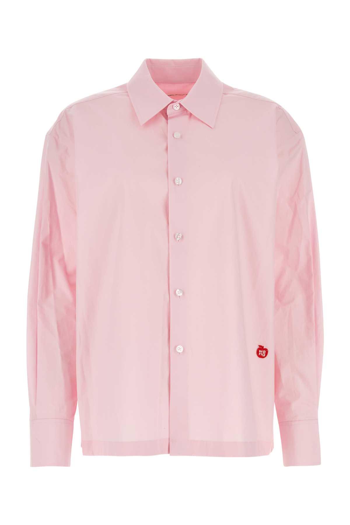 t by alexander wang pink poplin shirt