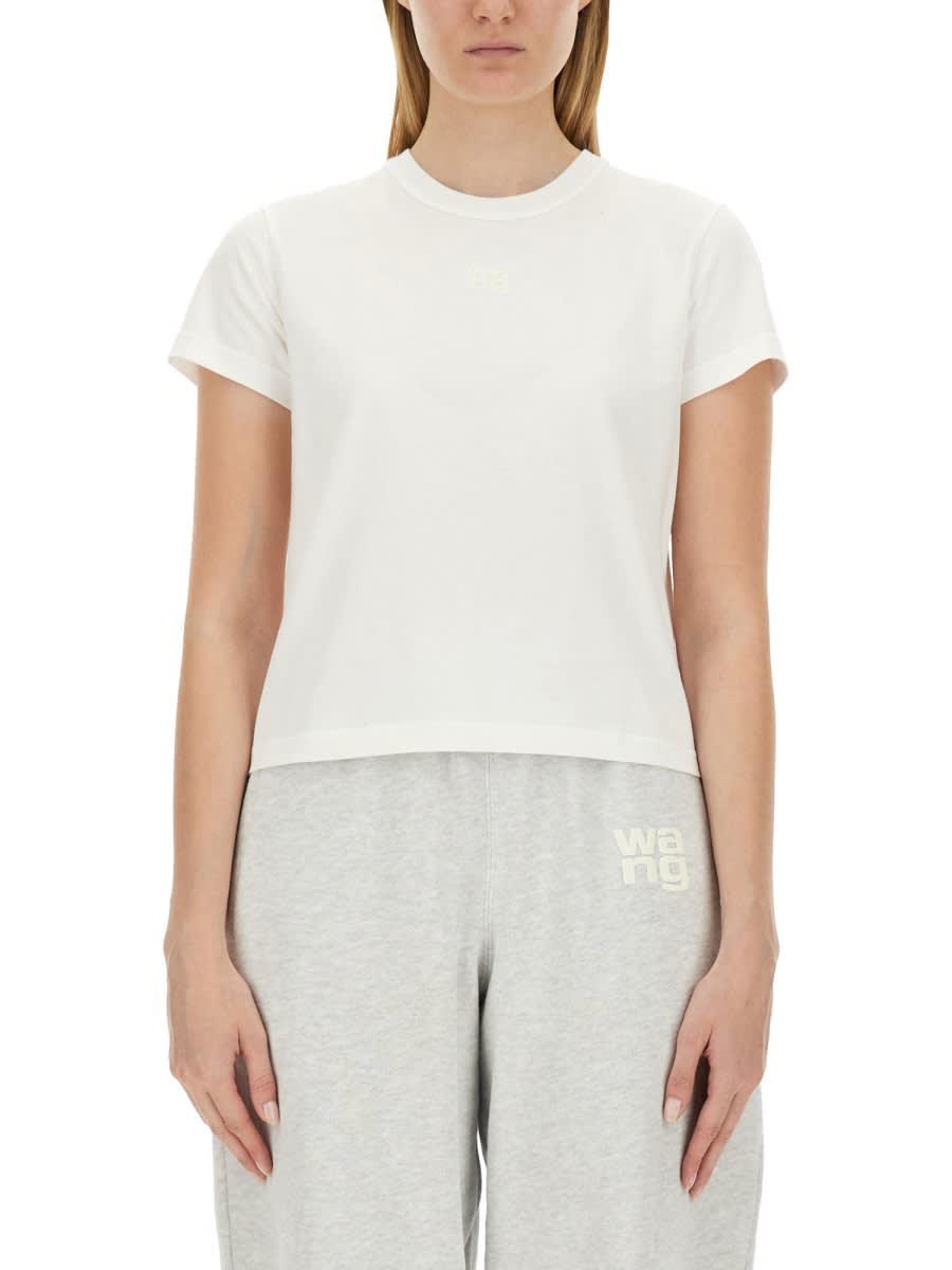 t by alexander wang t-shirt with crumpled effect