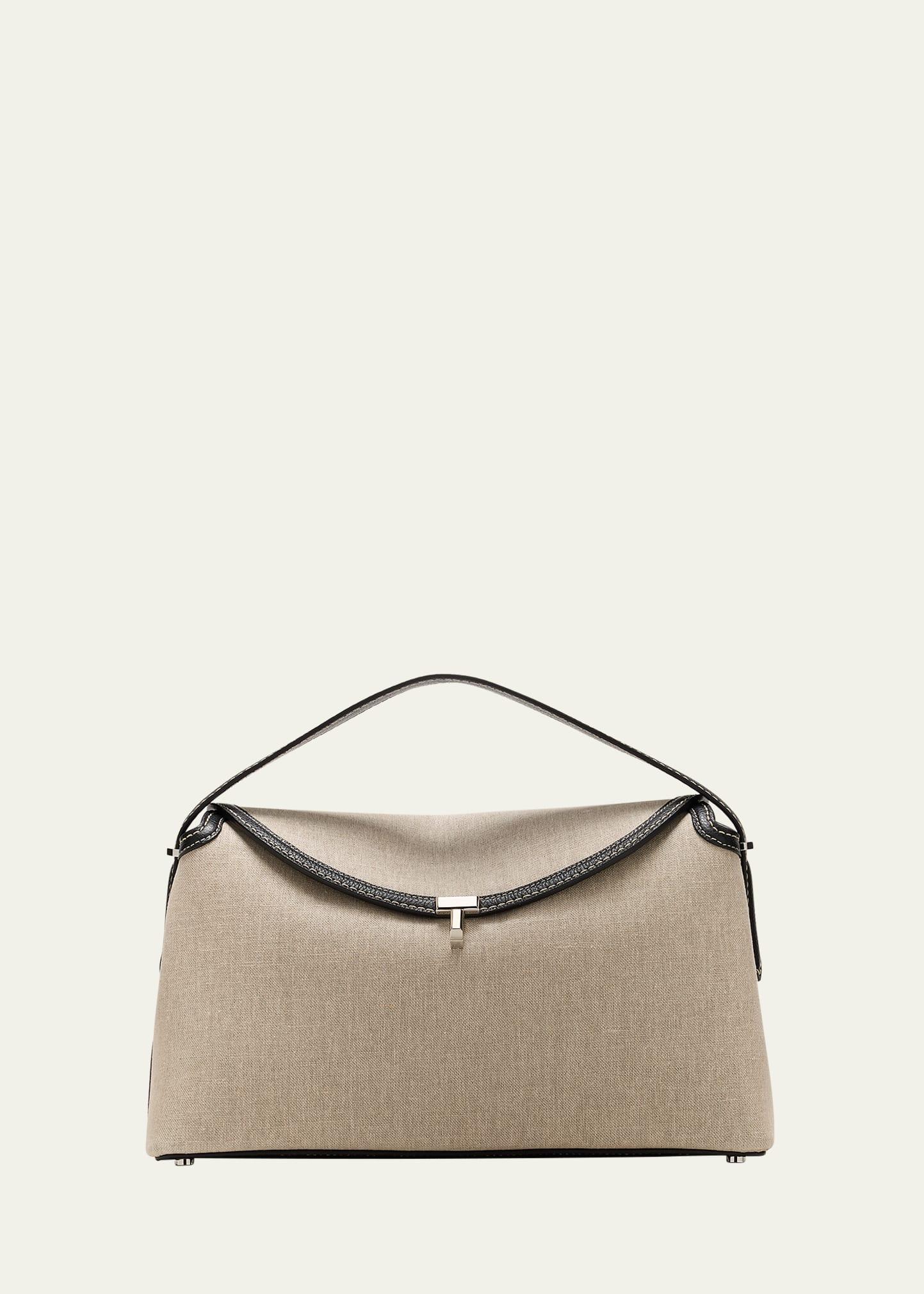 t-lock canvas top-handle bag