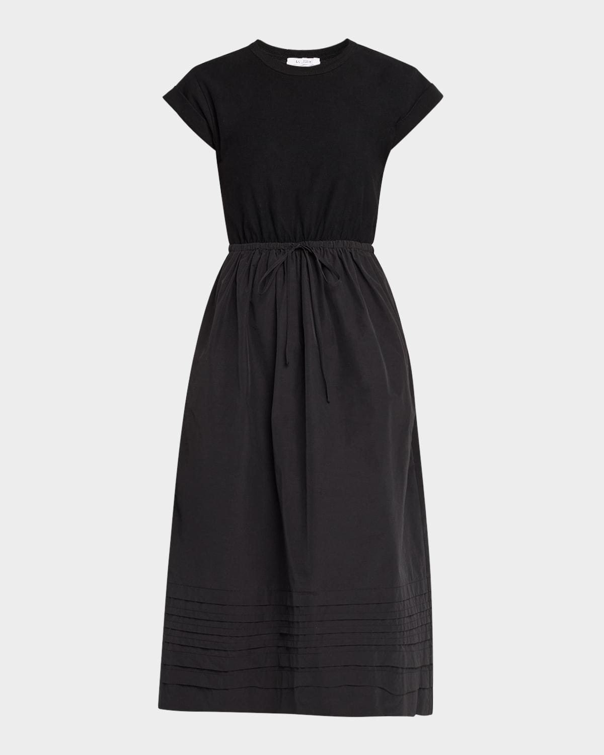 t-shirt dress with shirring