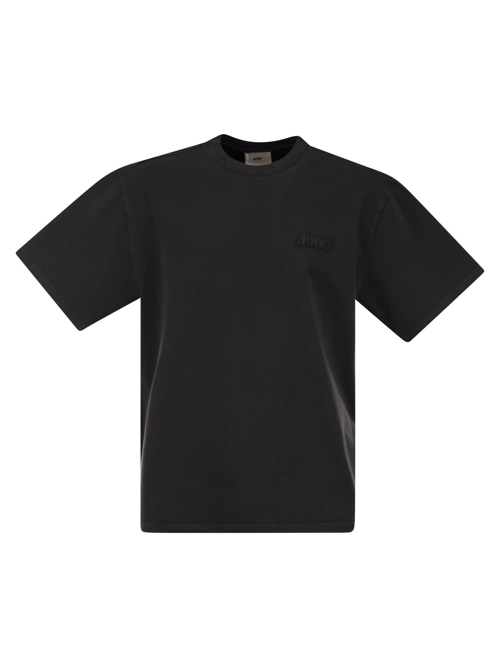 t-shirt in black cotton