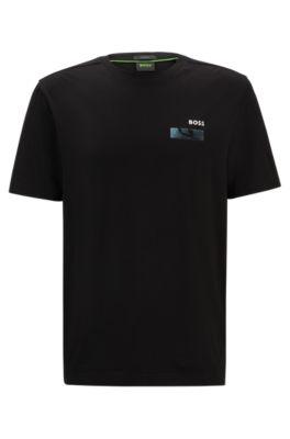 t-shirt with skate artwork- black men's t-shirts