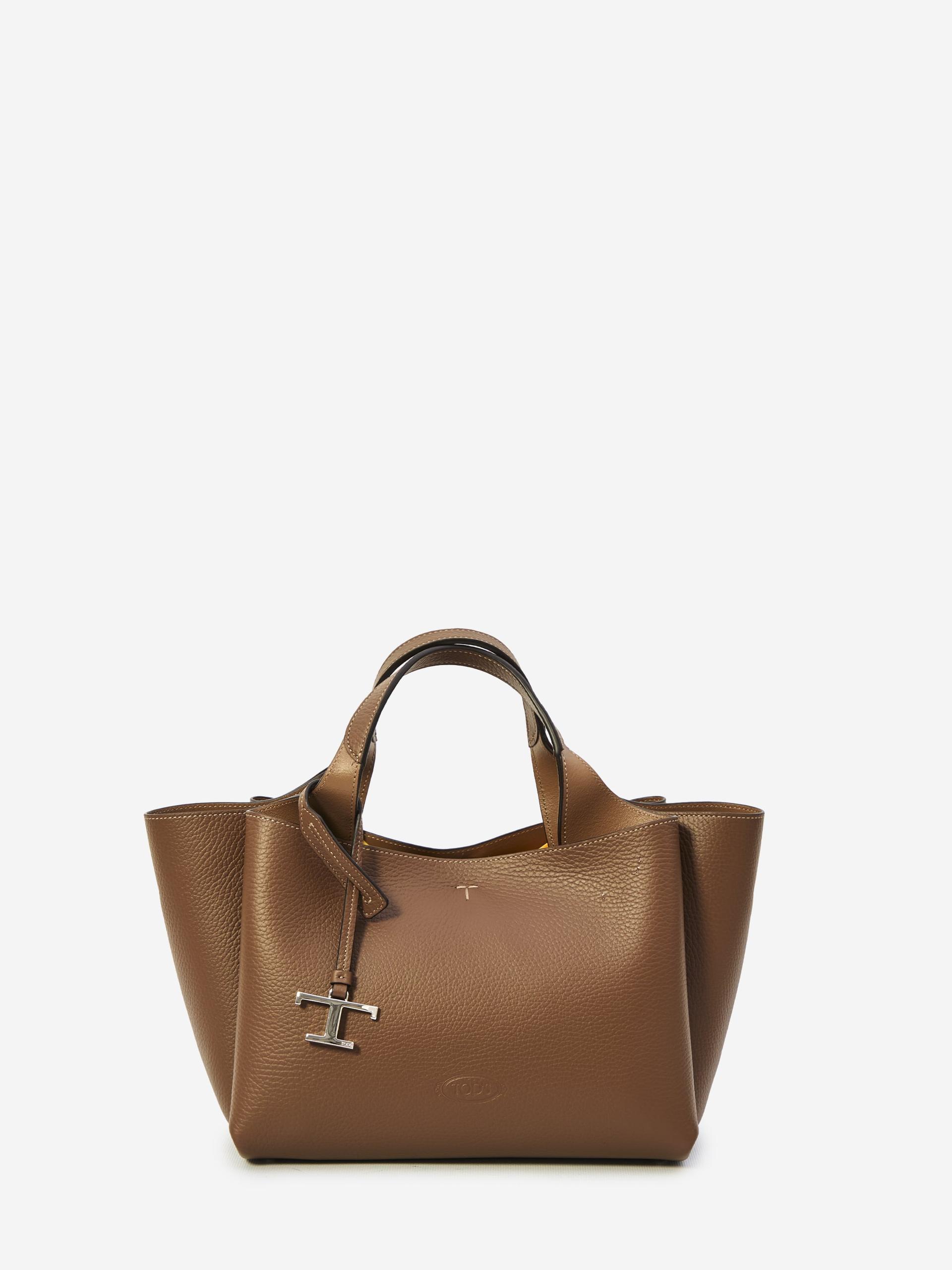 t timeless leather bag small