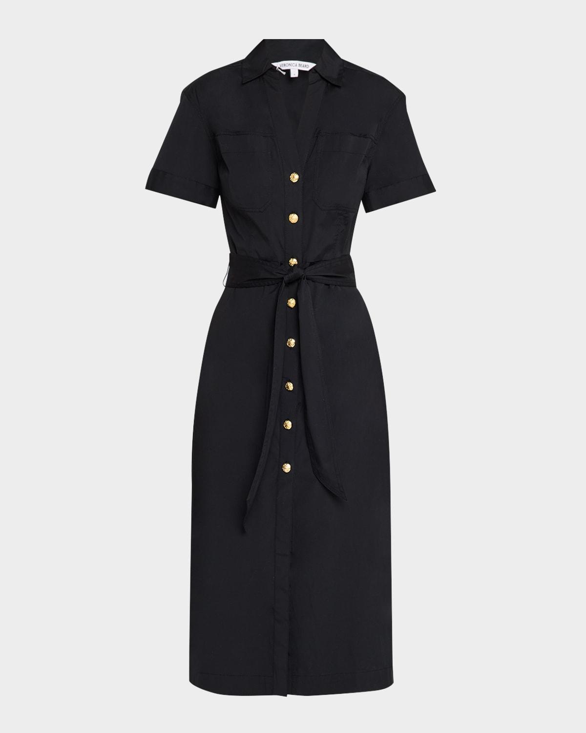 tabby short-sleeve midi shirtdress