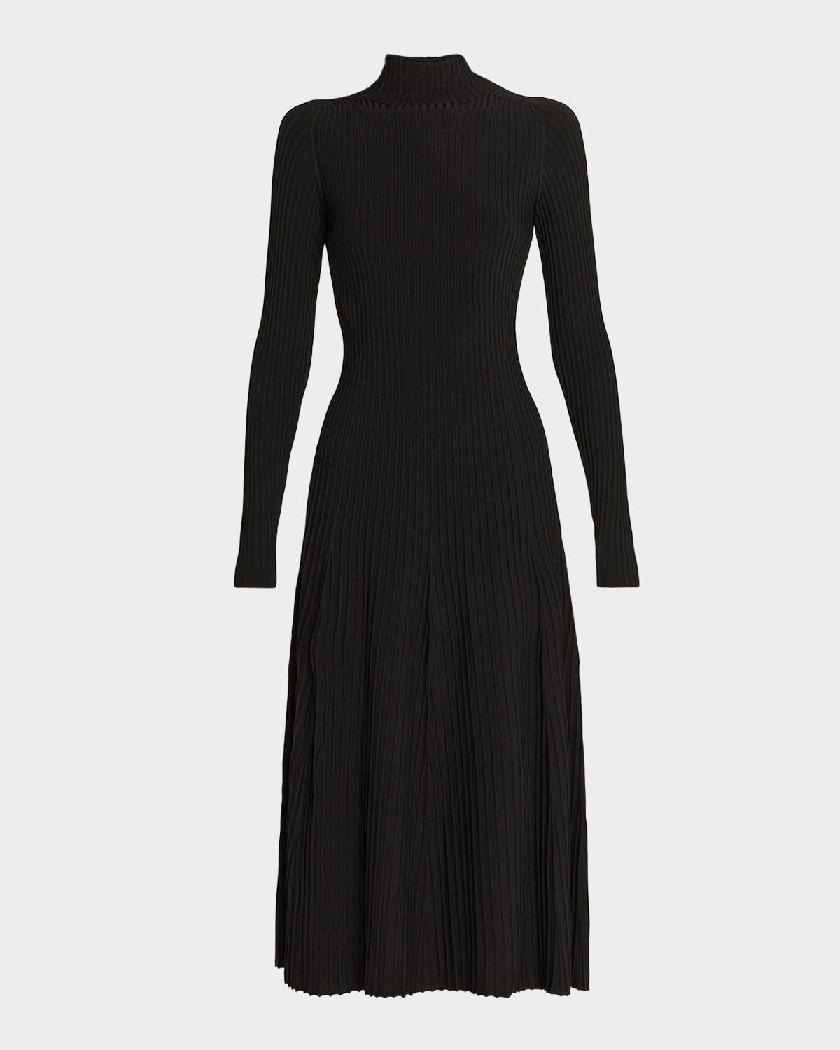 tabitha turtleneck rib long-sleeve maxi dress