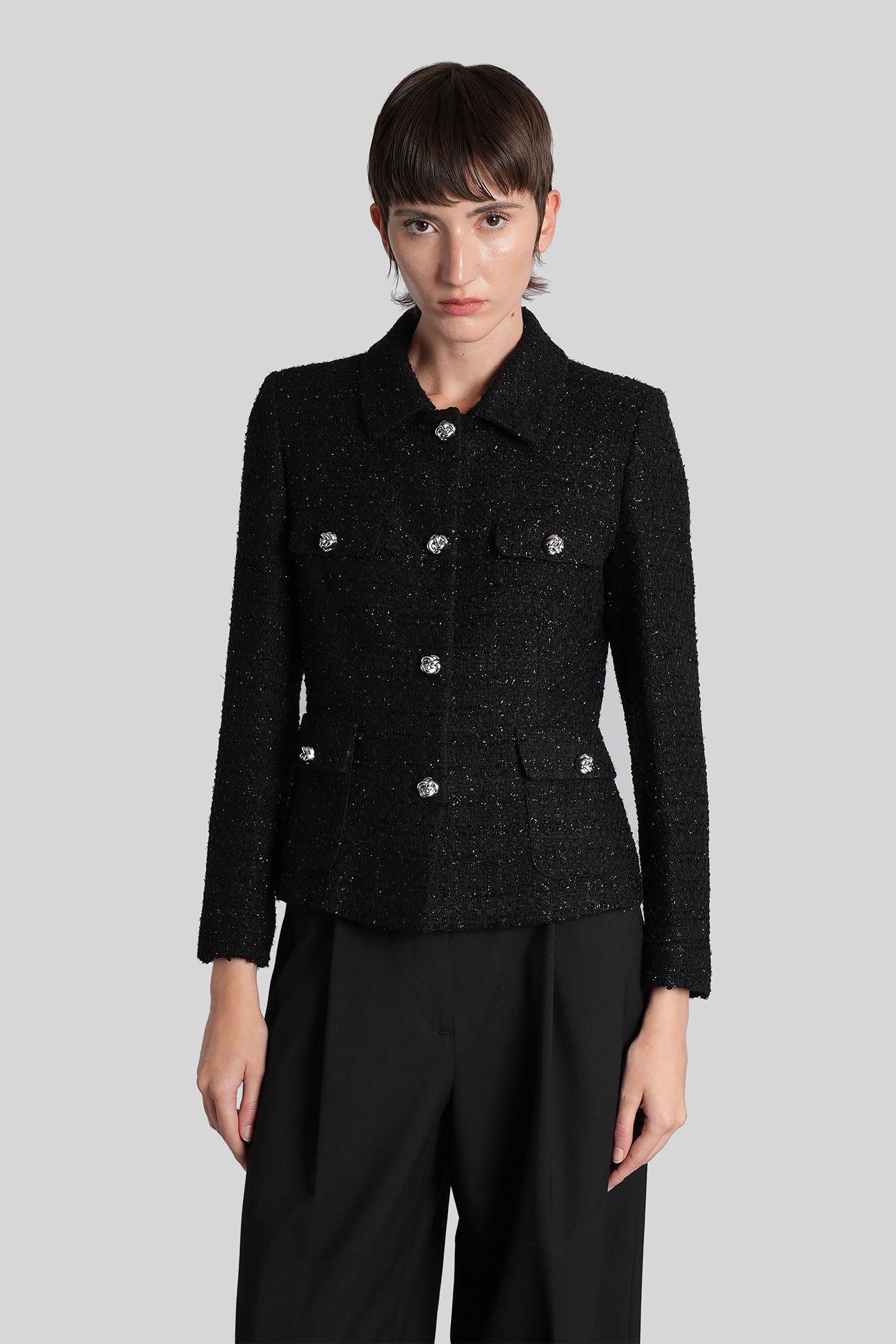 tagliatore 0205 india casual jacket in black cotton