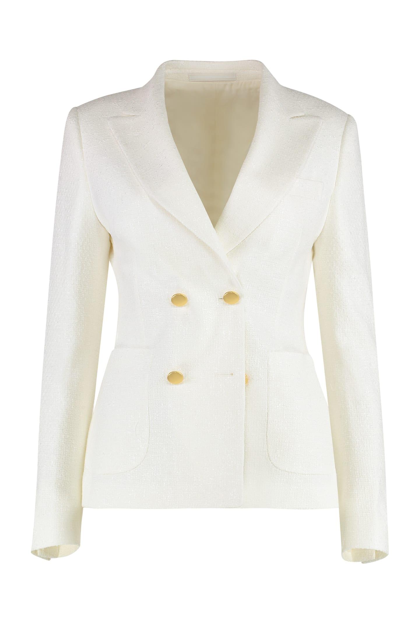 tagliatore 0205 j-coral boucle jersey single-breasted jacket