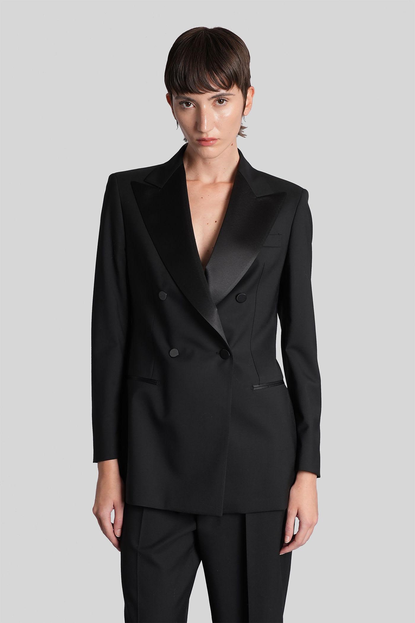 tagliatore 0205 k-elenia blazer in black wool