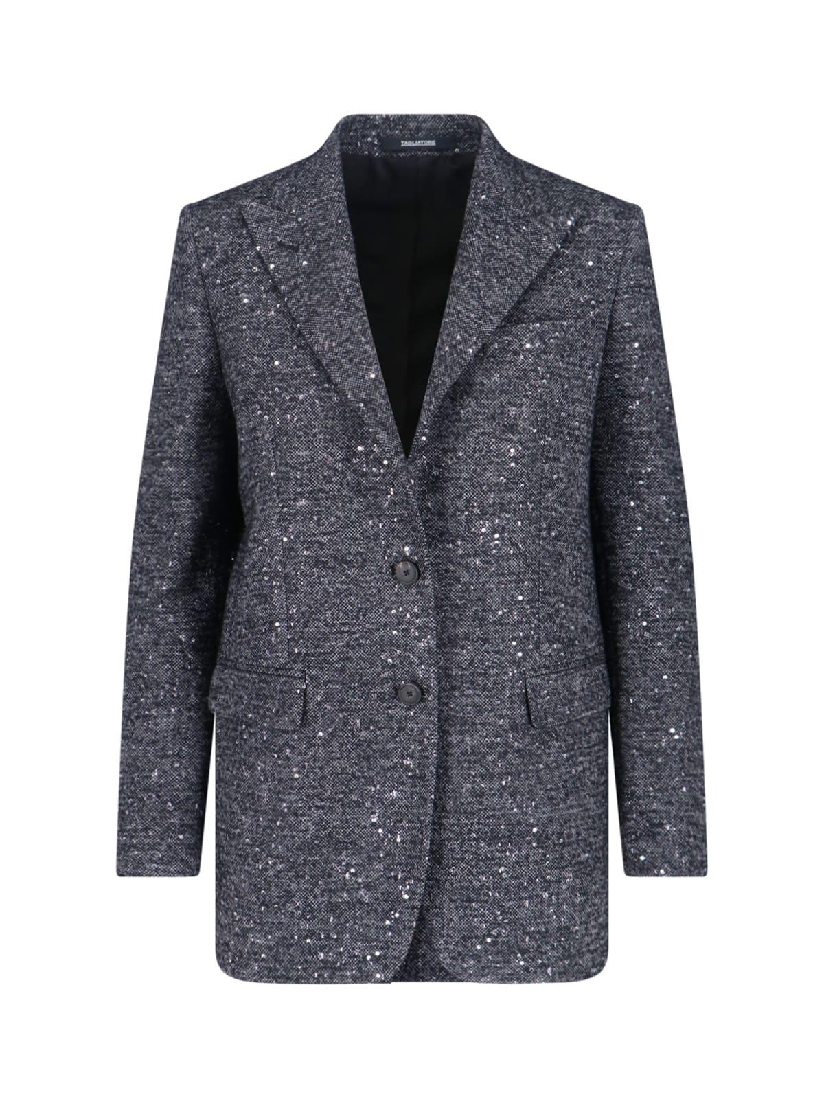 tagliatore bertha single-breasted sequin blazer
