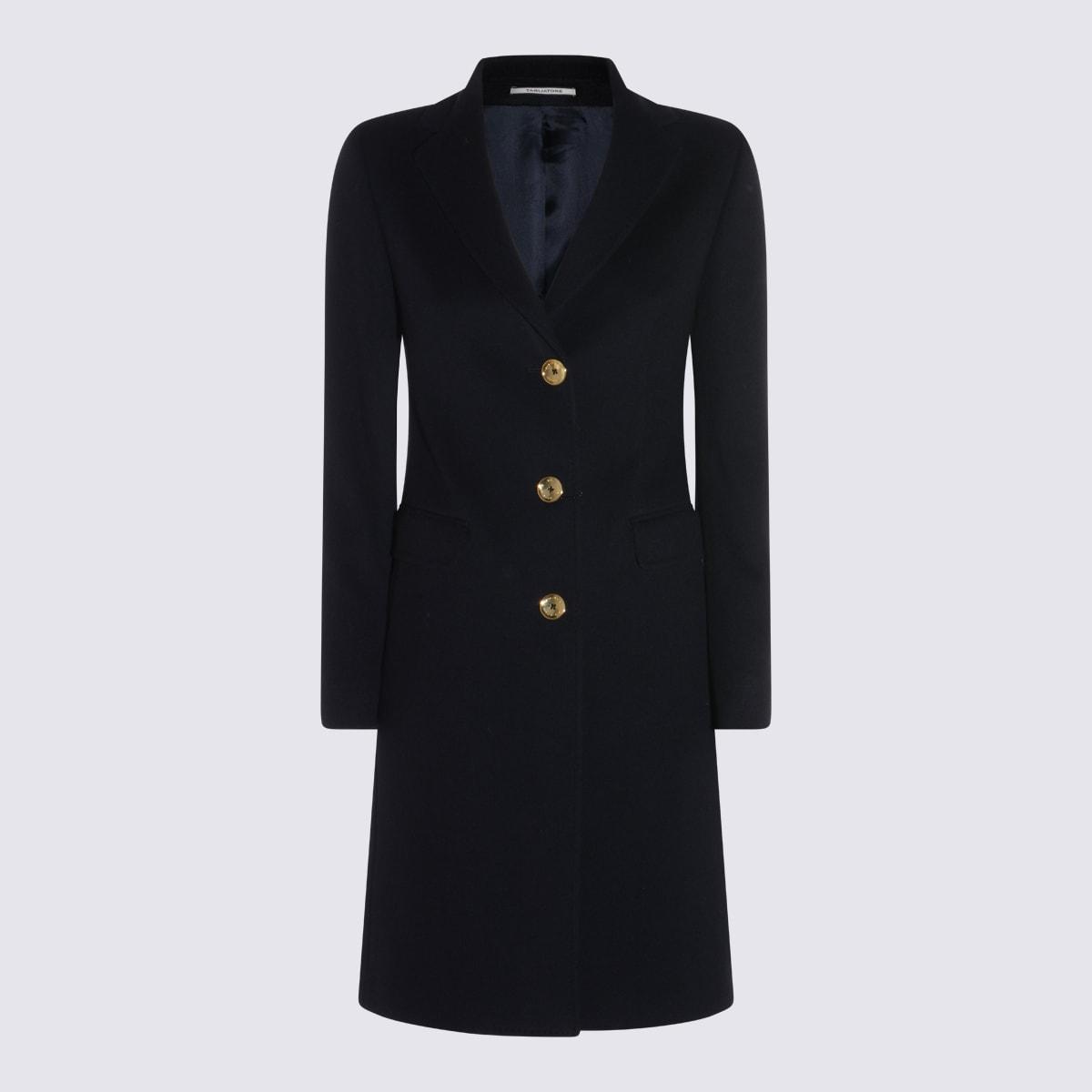 tagliatore dark blue wool coat