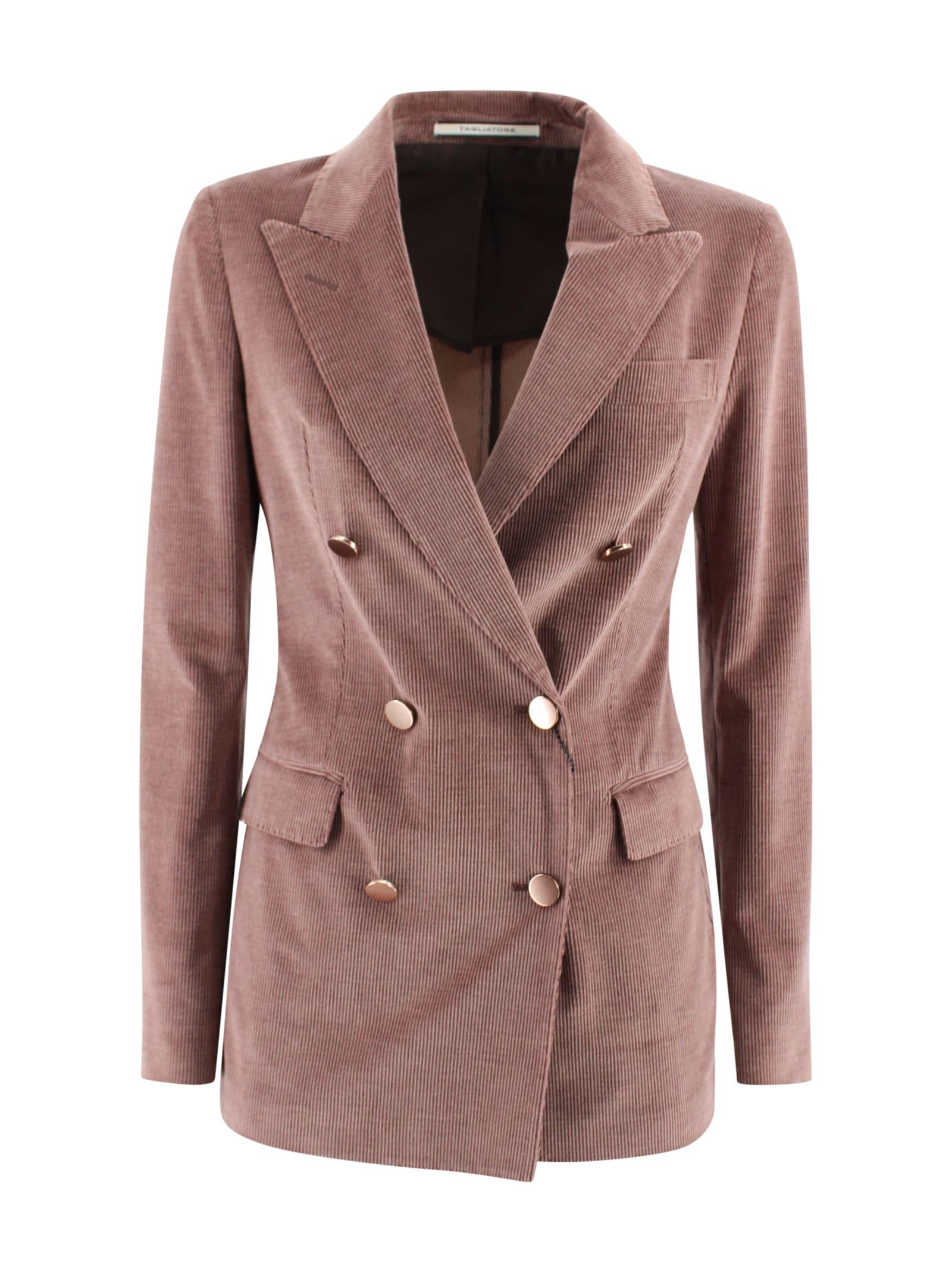tagliatore double-breasted corduroy jacket.