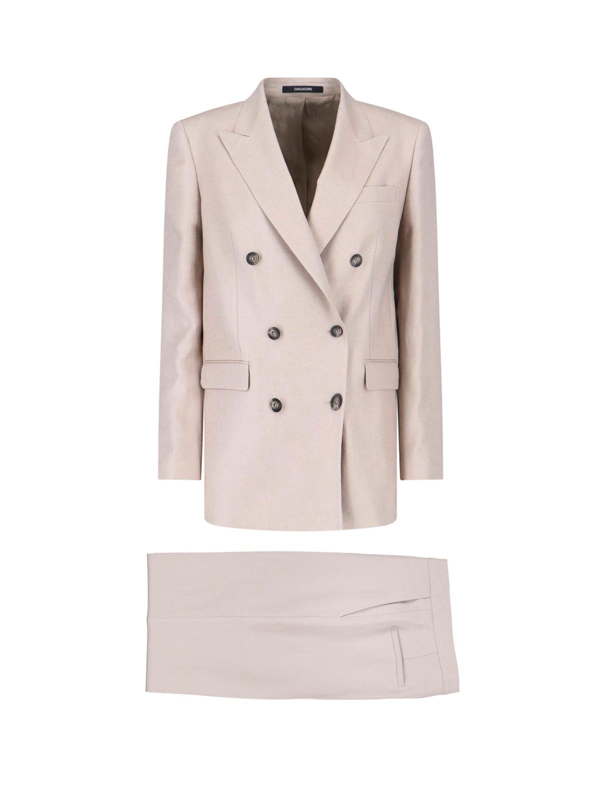 tagliatore dresses grey linen - women